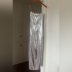 Reformation Sequin Frankie Dress